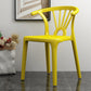 Matte Finish Contemporary Home Side Chair Plastic Slat Back Dining Chair Golden 1 Piece Clearhalo ' kitchen&dining_furn' 'Dining Chairs' 'Dining Tables & Seating' 'dining_chair' 'furn' 'furn_dining_chair' 'Furniture' 'furniture_dining_chair' 'Kitchen & Dining Furniture' 'kitchen' 3997528