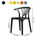 Matte Finish Contemporary Home Side Chair Plastic Slat Back Dining Chair Clearhalo ' kitchen&dining_furn' 'Dining Chairs' 'Dining Tables & Seating' 'dining_chair' 'furn' 'furn_dining_chair' 'Furniture' 'furniture_dining_chair' 'Kitchen & Dining Furniture' 'kitchen' 3997531