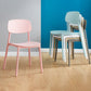 Modern Style Plastic Dining Chairs Open Back Dining Stackable Chair for Kitchen (Set of 4) Clearhalo ' kitchen&dining_furn' 'Dining Chairs' 'Dining Tables & Seating' 'dining_chair' 'furn' 'furn_dining_chair' 'Furniture' 'furniture_dining_chair' 'Kitchen & Dining Furniture' 'kitchen' 3997532