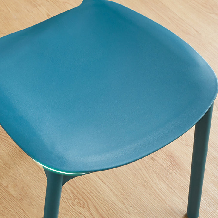 Modern Style Plastic Dining Chairs Open Back Dining Stackable Chair for Kitchen (Set of 4) Clearhalo ' kitchen&dining_furn' 'Dining Chairs' 'Dining Tables & Seating' 'dining_chair' 'furn' 'furn_dining_chair' 'Furniture' 'furniture_dining_chair' 'Kitchen & Dining Furniture' 'kitchen' 3997544