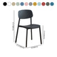 Modern Style Plastic Dining Chairs Open Back Dining Stackable Chair for Kitchen (Set of 4) Clearhalo ' kitchen&dining_furn' 'Dining Chairs' 'Dining Tables & Seating' 'dining_chair' 'furn' 'furn_dining_chair' 'Furniture' 'furniture_dining_chair' 'Kitchen & Dining Furniture' 'kitchen' 3997555