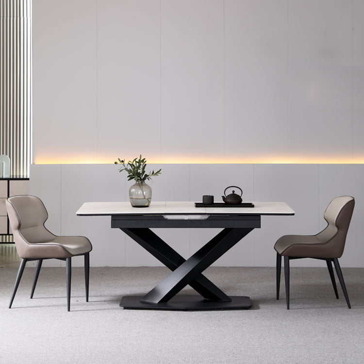 Contemporary Style Kitchen Metal Dining Chair Dining Wingback Armless Side Chairs (Set of 2) Clearhalo ' kitchen&dining_furn' 'Dining Chairs' 'Dining Tables & Seating' 'dining_chair' 'furn' 'furn_dining_chair' 'Furniture' 'furniture_dining_chair' 'Kitchen & Dining Furniture' 'kitchen' 3997607