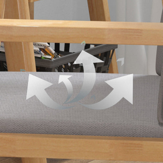 Modern Style Wooden Dining Chair Solid Back Dining Arm Single Chair for Kitchen Clearhalo ' kitchen&dining_furn' 'Dining Chairs' 'Dining Tables & Seating' 'dining_chair' 'furn' 'furn_dining_chair' 'Furniture' 'furniture_dining_chair' 'Kitchen & Dining Furniture' 'kitchen' 3997627