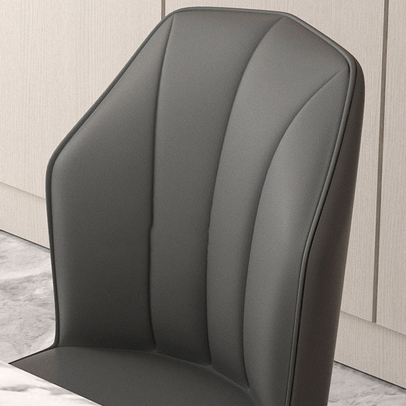 Scandinavian Home Side Chair Wingback Metal Upholstered Dining Room Chair (Set of 4) Clearhalo ' kitchen&dining_furn' 'Dining Chairs' 'Dining Tables & Seating' 'dining_chair' 'furn' 'furn_dining_chair' 'Furniture' 'furniture_dining_chair' 'Kitchen & Dining Furniture' 'kitchen' 3997646