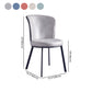 Metal Contemporary Dining Chair Wingback Dining Room Armless Side Chair Clearhalo ' kitchen&dining_furn' 'Dining Chairs' 'Dining Tables & Seating' 'dining_chair' 'furn' 'furn_dining_chair' 'Furniture' 'furniture_dining_chair' 'Kitchen & Dining Furniture' 'kitchen' 3997712