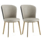 Scandinavian Style Leather Dining Chairs Solid Back Armless Dining Chairs for Home Grey 2 Piece Set Clearhalo ' kitchen&dining_furn' 'Dining Chairs' 'Dining Tables & Seating' 'dining_chair' 'furn' 'furn_dining_chair' 'Furniture' 'furniture_dining_chair' 'Kitchen & Dining Furniture' 'kitchen' 3997714