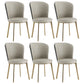 Scandinavian Style Leather Dining Chairs Solid Back Armless Dining Chairs for Home Grey 6 Piece Set Clearhalo ' kitchen&dining_furn' 'Dining Chairs' 'Dining Tables & Seating' 'dining_chair' 'furn' 'furn_dining_chair' 'Furniture' 'furniture_dining_chair' 'Kitchen & Dining Furniture' 'kitchen' 3997718
