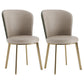 Scandinavian Style Leather Dining Chairs Solid Back Armless Dining Chairs for Home Green 2 Piece Set Clearhalo ' kitchen&dining_furn' 'Dining Chairs' 'Dining Tables & Seating' 'dining_chair' 'furn' 'furn_dining_chair' 'Furniture' 'furniture_dining_chair' 'Kitchen & Dining Furniture' 'kitchen' 3997726