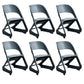 Minimalist Style Plastic Dining Armless Chairs Open Back Dining Side Chairs Grey 6 Piece Set Clearhalo ' kitchen&dining_furn' 'Dining Chairs' 'Dining Tables & Seating' 'dining_chair' 'furn' 'furn_dining_chair' 'Furniture' 'furniture_dining_chair' 'Kitchen & Dining Furniture' 'kitchen' 3997746