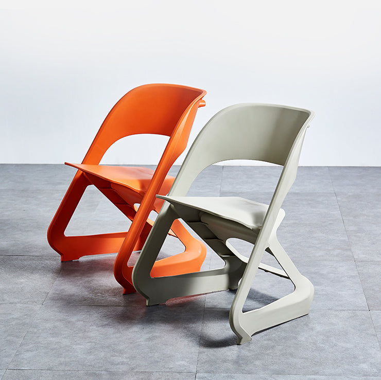 Minimalist Style Plastic Dining Armless Chairs Open Back Dining Side Chairs Clearhalo ' kitchen&dining_furn' 'Dining Chairs' 'Dining Tables & Seating' 'dining_chair' 'furn' 'furn_dining_chair' 'Furniture' 'furniture_dining_chair' 'Kitchen & Dining Furniture' 'kitchen' 3997757