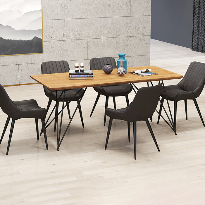 Modern Style Upholstered Armless Dining Chairs Solid Back Side Chairs for Home Use Clearhalo ' kitchen&dining_furn' 'Dining Chairs' 'Dining Tables & Seating' 'dining_chair' 'furn' 'furn_dining_chair' 'Furniture' 'furniture_dining_chair' 'Kitchen & Dining Furniture' 'kitchen' 3997792