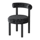 Contemporary Style Upholstered Armless Dining Chairs Open Back Dining Side Chairs Black 1 Piece Clearhalo ' kitchen&dining_furn' 'Dining Chairs' 'Dining Tables & Seating' 'dining_chair' 'furn' 'furn_dining_chair' 'Furniture' 'furniture_dining_chair' 'Kitchen & Dining Furniture' 'kitchen' 3997818