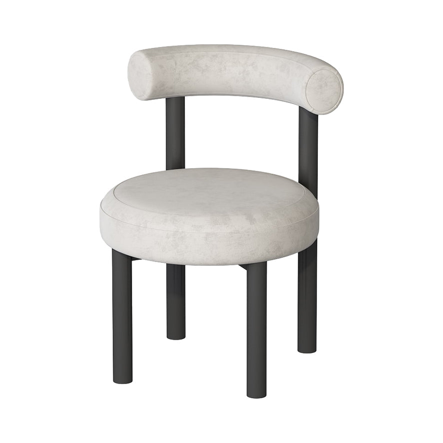 Contemporary Style Upholstered Armless Dining Chairs Open Back Dining Side Chairs Light Gray 1 Piece Clearhalo ' kitchen&dining_furn' 'Dining Chairs' 'Dining Tables & Seating' 'dining_chair' 'furn' 'furn_dining_chair' 'Furniture' 'furniture_dining_chair' 'Kitchen & Dining Furniture' 'kitchen' 3997824