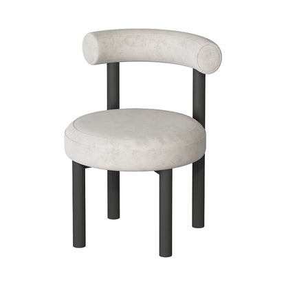 Contemporary Style Upholstered Armless Dining Chairs Open Back Dining Side Chairs Light Gray 1 Piece Clearhalo ' kitchen&dining_furn' 'Dining Chairs' 'Dining Tables & Seating' 'dining_chair' 'furn' 'furn_dining_chair' 'Furniture' 'furniture_dining_chair' 'Kitchen & Dining Furniture' 'kitchen' 3997824