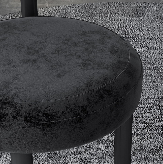 Contemporary Style Upholstered Armless Dining Chairs Open Back Dining Side Chairs Clearhalo ' kitchen&dining_furn' 'Dining Chairs' 'Dining Tables & Seating' 'dining_chair' 'furn' 'furn_dining_chair' 'Furniture' 'furniture_dining_chair' 'Kitchen & Dining Furniture' 'kitchen' 3997829