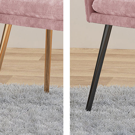 Scandinavian Style Upholstered Arm Chair Solid Back Dining Single Chair for Home Clearhalo ' kitchen&dining_furn' 'Dining Chairs' 'Dining Tables & Seating' 'dining_chair' 'furn' 'furn_dining_chair' 'Furniture' 'furniture_dining_chair' 'Kitchen & Dining Furniture' 'kitchen' 3997865