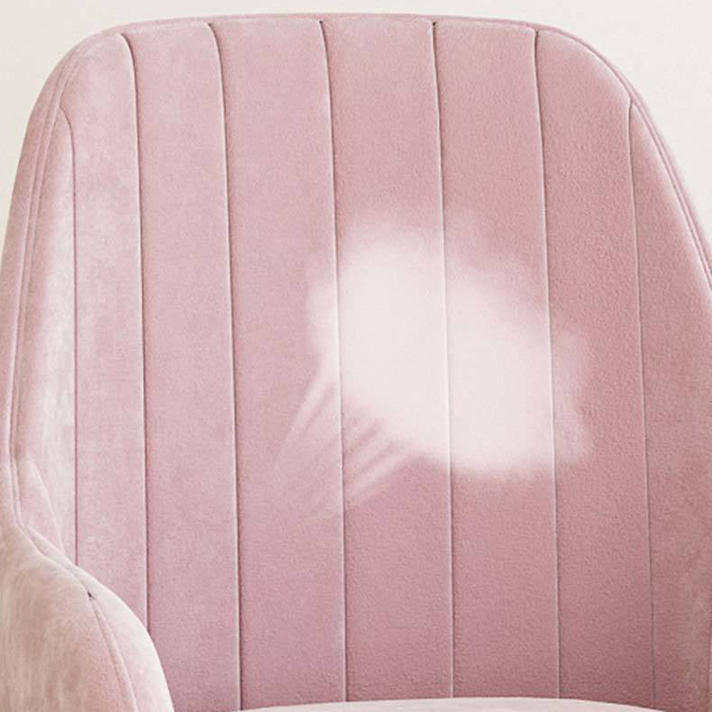 Scandinavian Style Upholstered Arm Chair Solid Back Dining Single Chair for Home Clearhalo ' kitchen&dining_furn' 'Dining Chairs' 'Dining Tables & Seating' 'dining_chair' 'furn' 'furn_dining_chair' 'Furniture' 'furniture_dining_chair' 'Kitchen & Dining Furniture' 'kitchen' 3997871