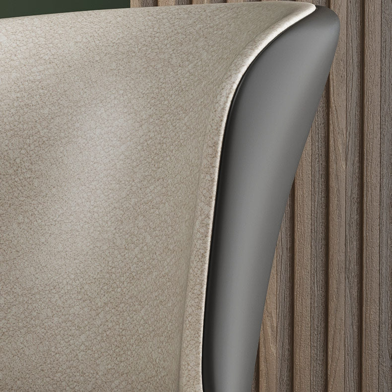 Modern Style Faux Leather Side Chair Solid Back Armless Dining Chairs for Kitchen Clearhalo ' kitchen&dining_furn' 'Dining Chairs' 'Dining Tables & Seating' 'dining_chair' 'furn' 'furn_dining_chair' 'Furniture' 'furniture_dining_chair' 'Kitchen & Dining Furniture' 'kitchen' 3997893