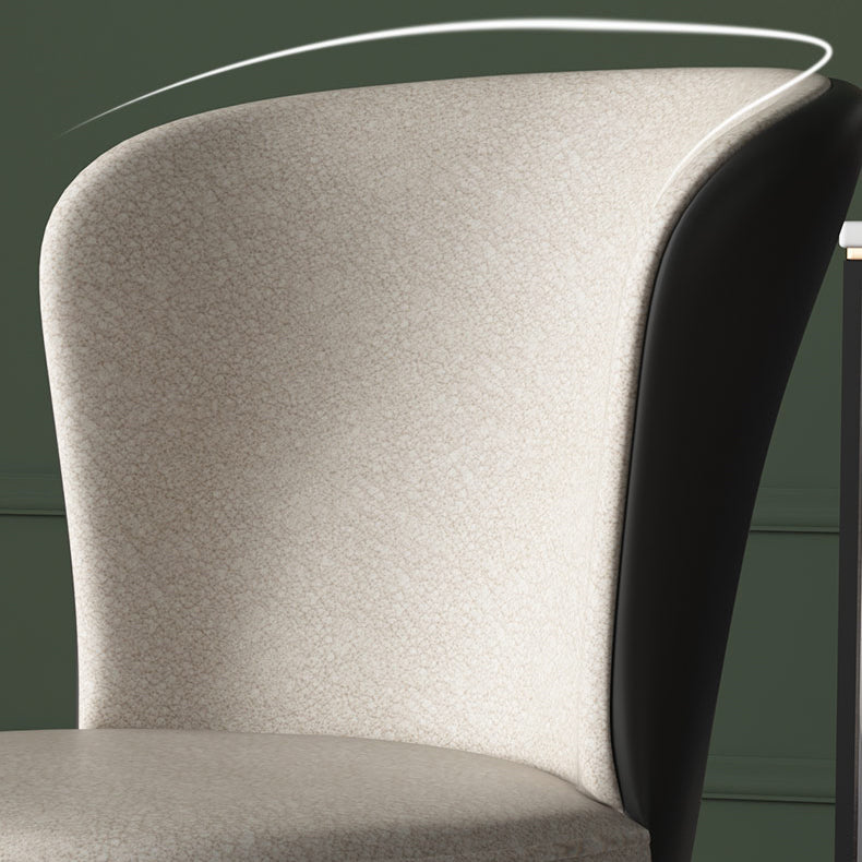 Modern Style Faux Leather Side Chair Solid Back Armless Dining Chairs for Kitchen Clearhalo ' kitchen&dining_furn' 'Dining Chairs' 'Dining Tables & Seating' 'dining_chair' 'furn' 'furn_dining_chair' 'Furniture' 'furniture_dining_chair' 'Kitchen & Dining Furniture' 'kitchen' 3997895