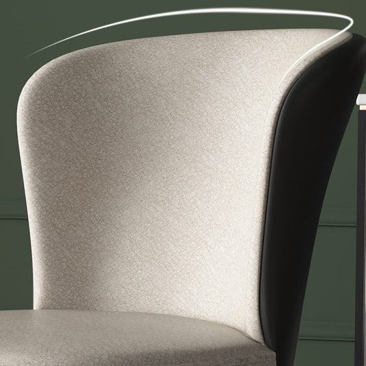 Modern Style Faux Leather Side Chair Solid Back Armless Dining Chairs for Kitchen Clearhalo ' kitchen&dining_furn' 'Dining Chairs' 'Dining Tables & Seating' 'dining_chair' 'furn' 'furn_dining_chair' 'Furniture' 'furniture_dining_chair' 'Kitchen & Dining Furniture' 'kitchen' 3997895