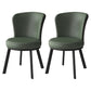 Modern Style Faux Leather Side Chair Solid Back Armless Dining Chairs for Kitchen Navy 2 Piece Set Clearhalo ' kitchen&dining_furn' 'Dining Chairs' 'Dining Tables & Seating' 'dining_chair' 'furn' 'furn_dining_chair' 'Furniture' 'furniture_dining_chair' 'Kitchen & Dining Furniture' 'kitchen' 3997897