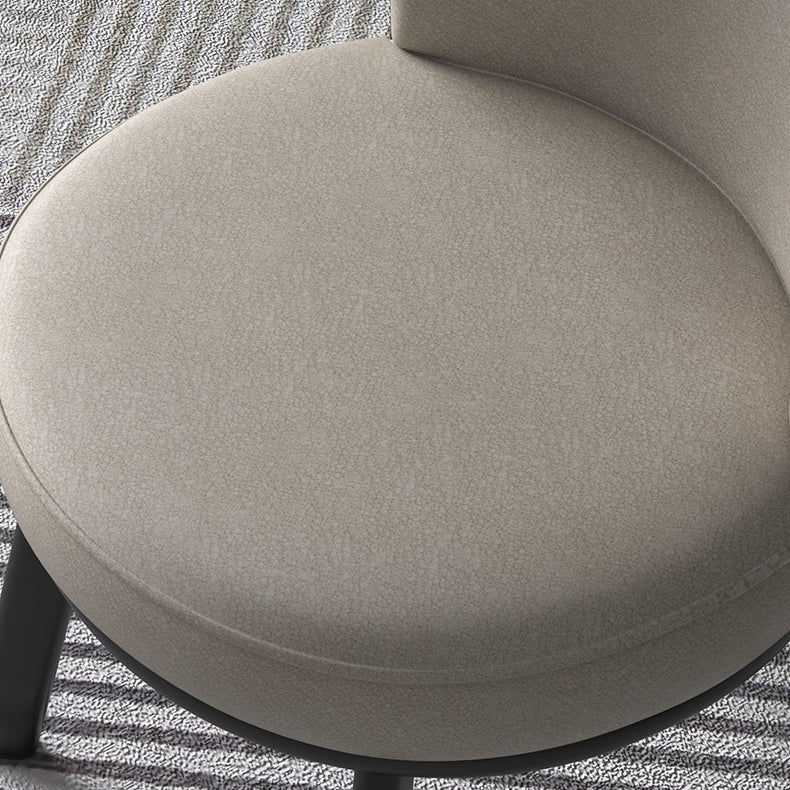 Modern Style Faux Leather Side Chair Solid Back Armless Dining Chairs for Kitchen Clearhalo ' kitchen&dining_furn' 'Dining Chairs' 'Dining Tables & Seating' 'dining_chair' 'furn' 'furn_dining_chair' 'Furniture' 'furniture_dining_chair' 'Kitchen & Dining Furniture' 'kitchen' 3997899