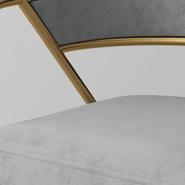 Scandinavian Style Luxury Upholstered Arm Chairs Open Back Dining Side Chair (Set of 2) Clearhalo ' kitchen&dining_furn' 'Dining Chairs' 'Dining Tables & Seating' 'dining_chair' 'furn' 'furn_dining_chair' 'Furniture' 'furniture_dining_chair' 'Kitchen & Dining Furniture' 'kitchen' 3997919