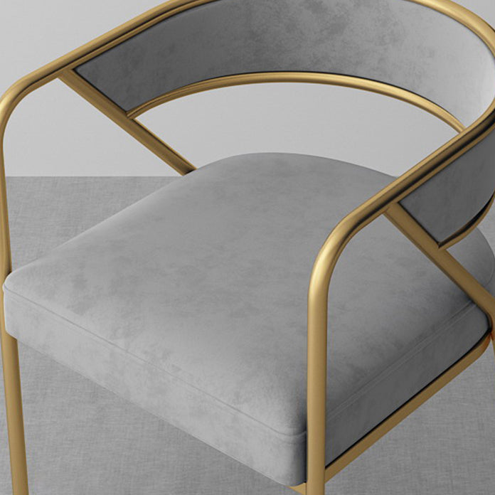 Scandinavian Style Luxury Upholstered Arm Chairs Open Back Dining Side Chair (Set of 2) Clearhalo ' kitchen&dining_furn' 'Dining Chairs' 'Dining Tables & Seating' 'dining_chair' 'furn' 'furn_dining_chair' 'Furniture' 'furniture_dining_chair' 'Kitchen & Dining Furniture' 'kitchen' 3997923