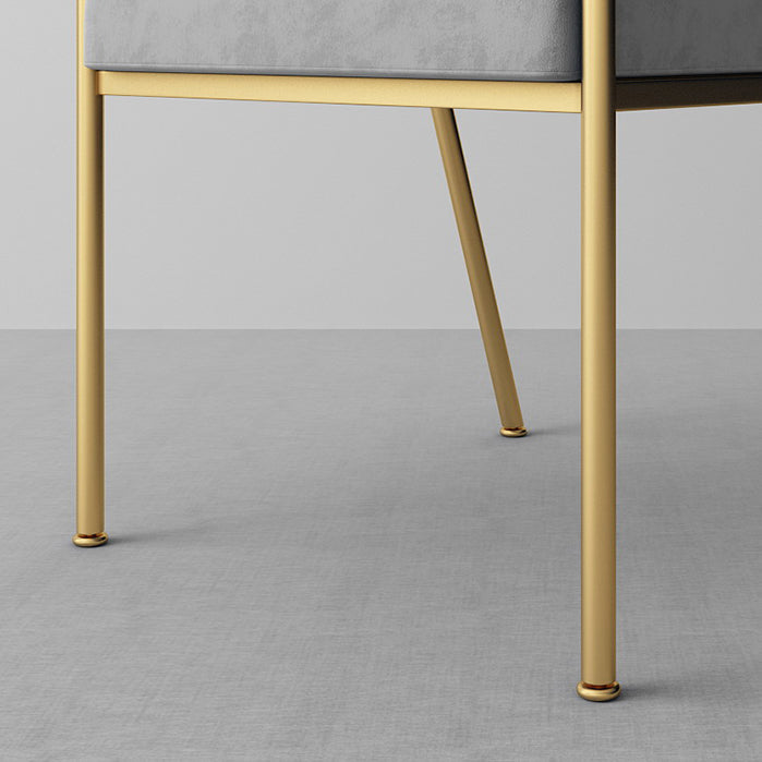 Scandinavian Style Luxury Upholstered Arm Chairs Open Back Dining Side Chair (Set of 2) Clearhalo ' kitchen&dining_furn' 'Dining Chairs' 'Dining Tables & Seating' 'dining_chair' 'furn' 'furn_dining_chair' 'Furniture' 'furniture_dining_chair' 'Kitchen & Dining Furniture' 'kitchen' 3997925