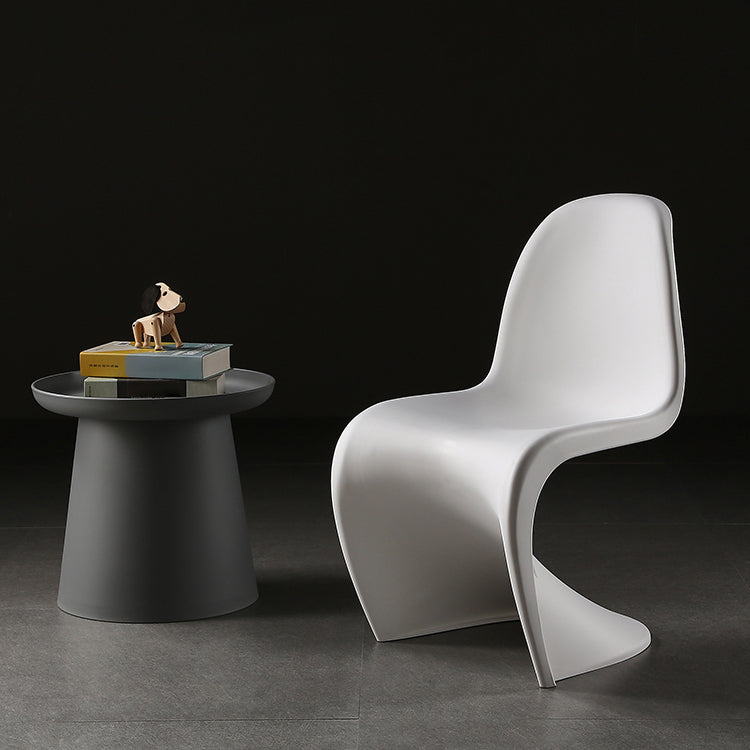 Contemporary Style Plastic Dining Armless Chair Solid Back Side Chair for Home Clearhalo ' kitchen&dining_furn' 'Dining Chairs' 'Dining Tables & Seating' 'dining_chair' 'Furniture' 'furniture_dining_chair' 'Kitchen & Dining Furniture' 'kitchen' 3997934