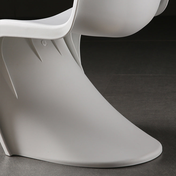 Contemporary Style Plastic Dining Armless Chair Solid Back Side Chair for Home Clearhalo ' kitchen&dining_furn' 'Dining Chairs' 'Dining Tables & Seating' 'dining_chair' 'Furniture' 'furniture_dining_chair' 'Kitchen & Dining Furniture' 'kitchen' 3997936