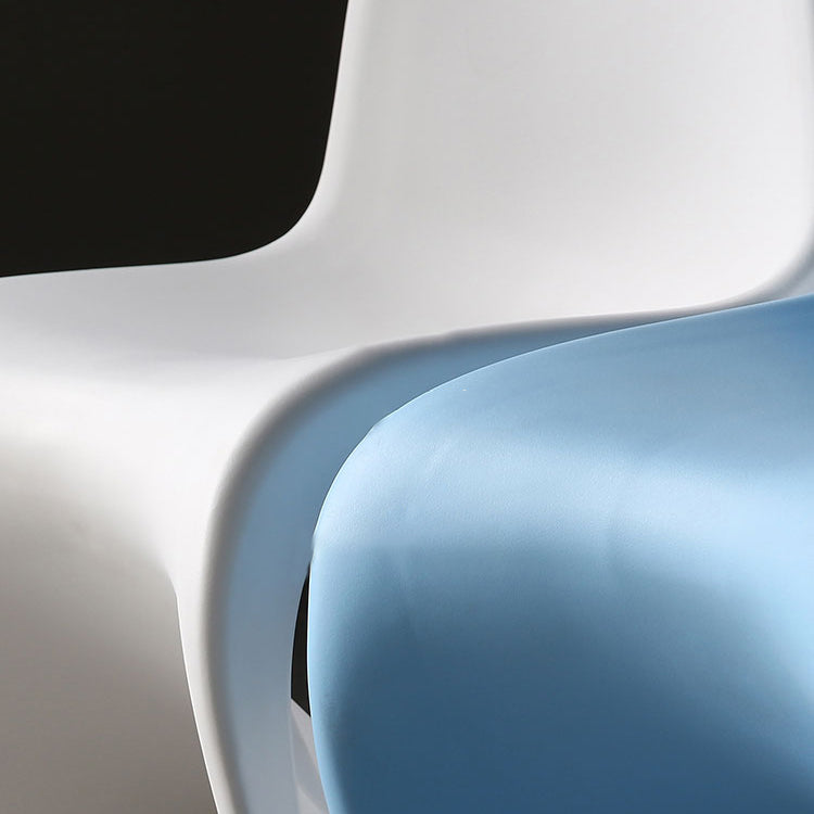 Contemporary Style Plastic Dining Armless Chair Solid Back Side Chair for Home Clearhalo ' kitchen&dining_furn' 'Dining Chairs' 'Dining Tables & Seating' 'dining_chair' 'Furniture' 'furniture_dining_chair' 'Kitchen & Dining Furniture' 'kitchen' 3997941