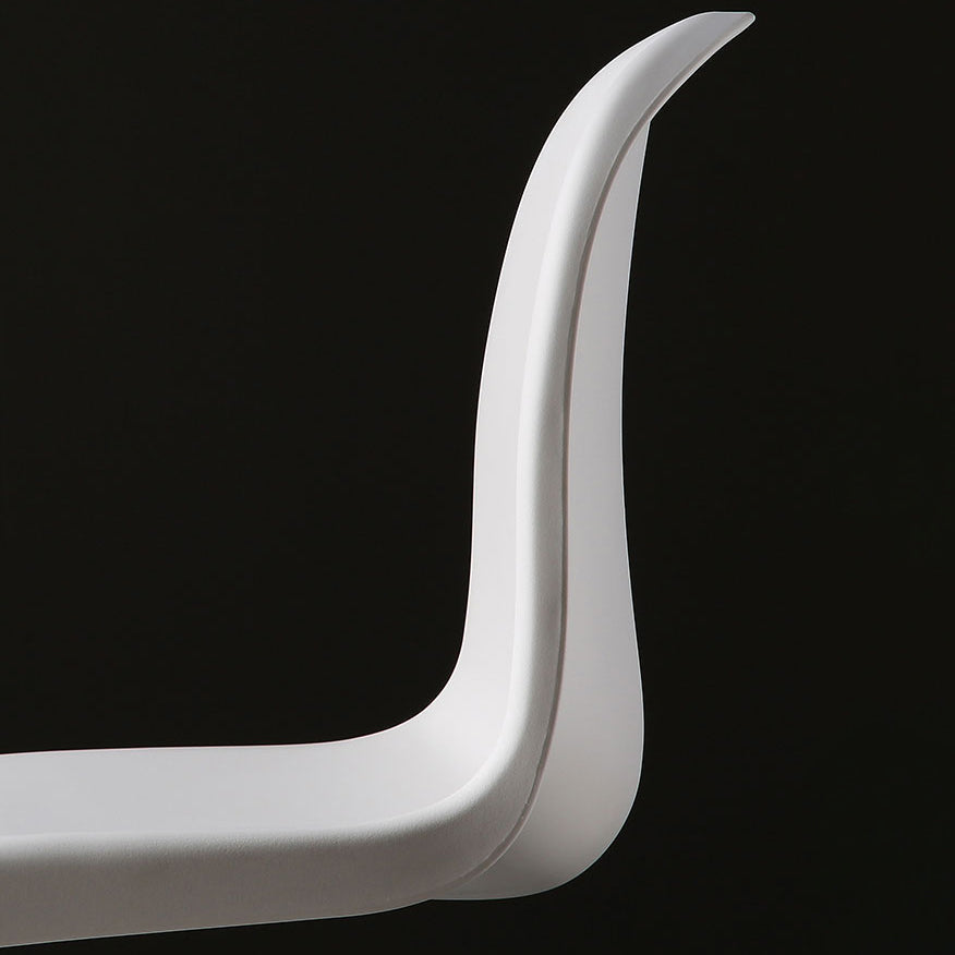 Contemporary Style Plastic Dining Armless Chair Solid Back Side Chair for Home Clearhalo ' kitchen&dining_furn' 'Dining Chairs' 'Dining Tables & Seating' 'dining_chair' 'Furniture' 'furniture_dining_chair' 'Kitchen & Dining Furniture' 'kitchen' 3997942