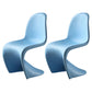 Contemporary Style Plastic Dining Armless Chair Solid Back Side Chair for Home Blue Set of 2 Clearhalo ' kitchen&dining_furn' 'Dining Chairs' 'Dining Tables & Seating' 'dining_chair' 'Furniture' 'furniture_dining_chair' 'Kitchen & Dining Furniture' 'kitchen' 3997954