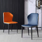 Contemporary Style Wingback Parsons Side Chairs Leather Dining Chairs (Set of 2) Clearhalo ' kitchen&dining_furn' 'Dining Chairs' 'Dining Tables & Seating' 'dining_chair' 'furn' 'furn_dining_chair' 'Furniture' 'furniture_dining_chair' 'Kitchen & Dining Furniture' 'kitchen' 3997957