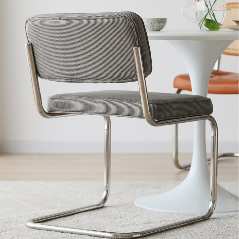 Industrial Style Open Back Dining Side Chair Upholstered Armless Dining Chairs (Set of 2) Clearhalo ' kitchen&dining_furn' 'Dining Chairs' 'Dining Tables & Seating' 'dining_chair' 'furn' 'furn_dining_chair' 'Furniture' 'furniture_dining_chair' 'Kitchen & Dining Furniture' 'kitchen' 3997977