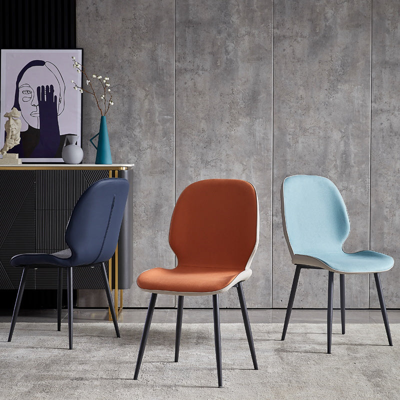 Minimalist Style Leather Dining Chairs Wingback Parsons Chairs for Kitchen Clearhalo ' kitchen&dining_furn' 'Dining Chairs' 'Dining Tables & Seating' 'dining_chair' 'furn' 'furn_dining_chair' 'Furniture' 'furniture_dining_chair' 'Kitchen & Dining Furniture' 'kitchen' 3997990