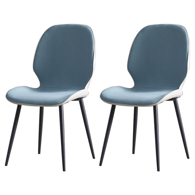 Minimalist Style Leather Dining Chairs Wingback Parsons Chairs for Kitchen Blue 2 Piece Set Clearhalo ' kitchen&dining_furn' 'Dining Chairs' 'Dining Tables & Seating' 'dining_chair' 'furn' 'furn_dining_chair' 'Furniture' 'furniture_dining_chair' 'Kitchen & Dining Furniture' 'kitchen' 3998010
