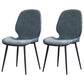 Minimalist Style Leather Dining Chairs Wingback Parsons Chairs for Kitchen Green 2 Piece Set Clearhalo ' kitchen&dining_furn' 'Dining Chairs' 'Dining Tables & Seating' 'dining_chair' 'furn' 'furn_dining_chair' 'Furniture' 'furniture_dining_chair' 'Kitchen & Dining Furniture' 'kitchen' 3998013