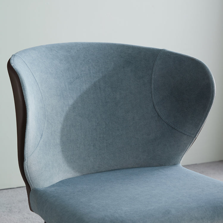 Metal Modern Indoor-Outdoor Chair Dining Room Armless Wingback Side Chair Clearhalo ' kitchen&dining_furn' 'Dining Chairs' 'Dining Tables & Seating' 'dining_chair' 'furn' 'furn_dining_chair' 'Furniture' 'furniture_dining_chair' 'Kitchen & Dining Furniture' 'kitchen' 3998034