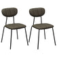 Industrial Style Upholstered Armless Dining Chairs Open Back Dining Chairs Dark Gray 2 Piece Set Clearhalo ' kitchen&dining_furn' 'Dining Chairs' 'Dining Tables & Seating' 'dining_chair' 'furn' 'furn_dining_chair' 'Furniture' 'furniture_dining_chair' 'Kitchen & Dining Furniture' 'kitchen' 3998060