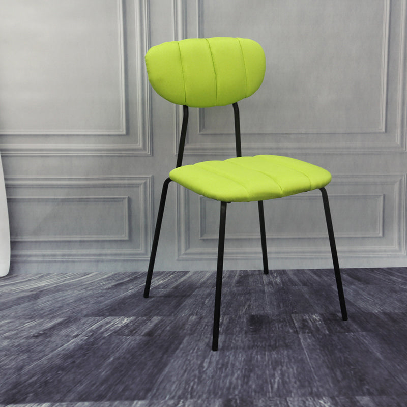 Industrial Style Upholstered Armless Dining Chairs Open Back Dining Chairs Fruit Green 1 Piece Clearhalo ' kitchen&dining_furn' 'Dining Chairs' 'Dining Tables & Seating' 'dining_chair' 'furn' 'furn_dining_chair' 'Furniture' 'furniture_dining_chair' 'Kitchen & Dining Furniture' 'kitchen' 3998086