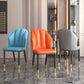 Glam Metal Dining Room Chairs Armless Upholstered Side Leather Chairs for Restaurant Clearhalo ' kitchen&dining_furn' 'Dining Chairs' 'Dining Tables & Seating' 'dining_chair' 'furn' 'furn_dining_chair' 'Furniture' 'furniture_dining_chair' 'Kitchen & Dining Furniture' 'kitchen' 3998095