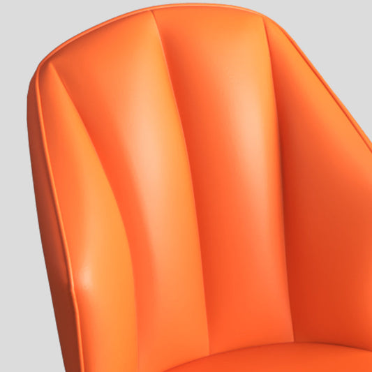 Glam Metal Dining Room Chairs Armless Upholstered Side Leather Chairs for Restaurant Clearhalo ' kitchen&dining_furn' 'Dining Chairs' 'Dining Tables & Seating' 'dining_chair' 'furn' 'furn_dining_chair' 'Furniture' 'furniture_dining_chair' 'Kitchen & Dining Furniture' 'kitchen' 3998100