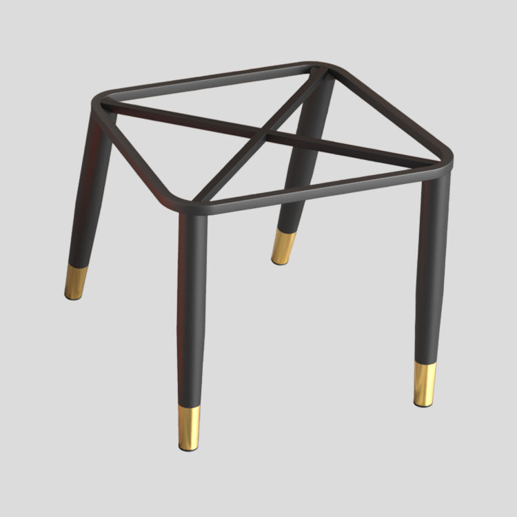 Glam Metal Dining Room Chairs Armless Upholstered Side Leather Chairs for Restaurant Clearhalo ' kitchen&dining_furn' 'Dining Chairs' 'Dining Tables & Seating' 'dining_chair' 'furn' 'furn_dining_chair' 'Furniture' 'furniture_dining_chair' 'Kitchen & Dining Furniture' 'kitchen' 3998104