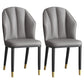 Glam Metal Dining Room Chairs Armless Upholstered Side Leather Chairs for Restaurant Dark Gray 2 Piece Set Brass Gold Clearhalo ' kitchen&dining_furn' 'Dining Chairs' 'Dining Tables & Seating' 'dining_chair' 'furn' 'furn_dining_chair' 'Furniture' 'furniture_dining_chair' 'Kitchen & Dining Furniture' 'kitchen' 3998108