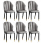 Glam Metal Dining Room Chairs Armless Upholstered Side Leather Chairs for Restaurant Dark Gray 6 Piece Set Brass Gold Clearhalo ' kitchen&dining_furn' 'Dining Chairs' 'Dining Tables & Seating' 'dining_chair' 'furn' 'furn_dining_chair' 'Furniture' 'furniture_dining_chair' 'Kitchen & Dining Furniture' 'kitchen' 3998110