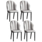 Glam Metal Dining Room Chairs Armless Upholstered Side Leather Chairs for Restaurant Light Gray 4 Piece Set Black Clearhalo ' kitchen&dining_furn' 'Dining Chairs' 'Dining Tables & Seating' 'dining_chair' 'furn' 'furn_dining_chair' 'Furniture' 'furniture_dining_chair' 'Kitchen & Dining Furniture' 'kitchen' 3998112
