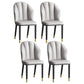 Glam Metal Dining Room Chairs Armless Upholstered Side Leather Chairs for Restaurant Light Gray 4 Piece Set Brass Gold Clearhalo ' kitchen&dining_furn' 'Dining Chairs' 'Dining Tables & Seating' 'dining_chair' 'furn' 'furn_dining_chair' 'Furniture' 'furniture_dining_chair' 'Kitchen & Dining Furniture' 'kitchen' 3998115