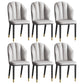 Glam Metal Dining Room Chairs Armless Upholstered Side Leather Chairs for Restaurant Light Gray 6 Piece Set Brass Gold Clearhalo ' kitchen&dining_furn' 'Dining Chairs' 'Dining Tables & Seating' 'dining_chair' 'furn' 'furn_dining_chair' 'Furniture' 'furniture_dining_chair' 'Kitchen & Dining Furniture' 'kitchen' 3998116